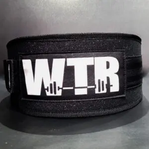 Cinturón Curvo 4.5" WTR- Glitter Negro