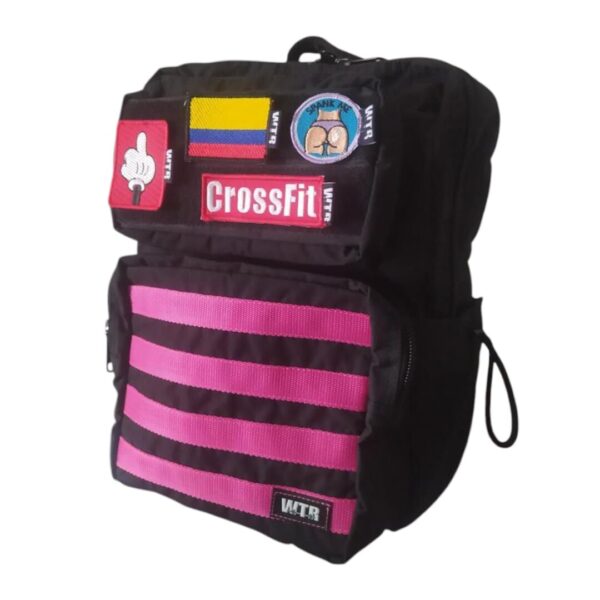 Morral Táctico WTR 3.0 - NEGRO/FUCSIA