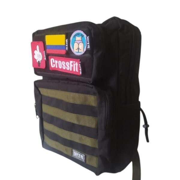Morral Táctico WTR 3.0 - NEGRO/VERDE MILITAR